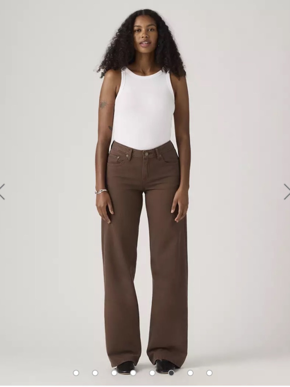 Levi's Brown Low Loose Jeans, size 26, 30” inseam